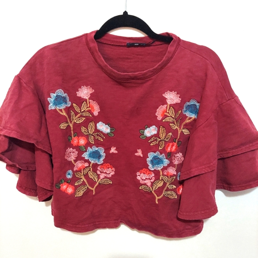 Blu Pepper Red Sweater Size Small